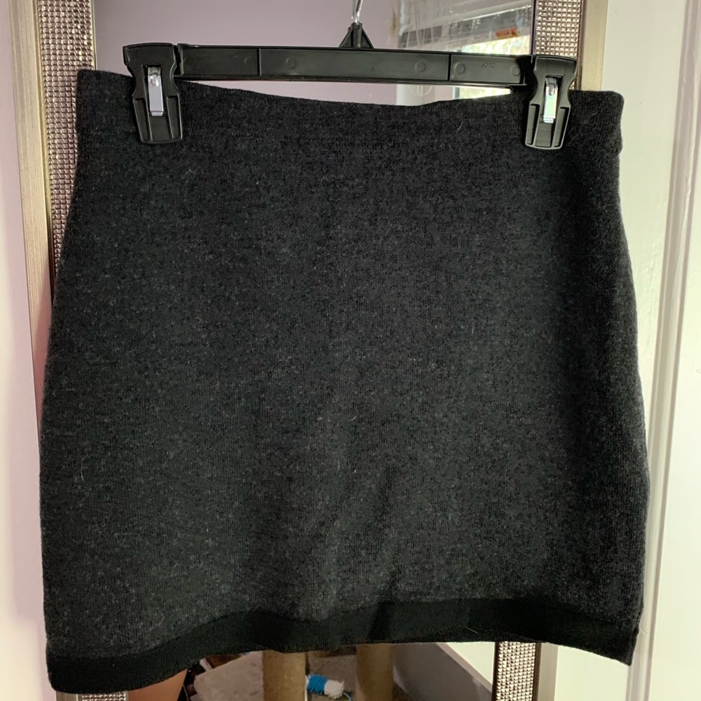 Wool mini skirt